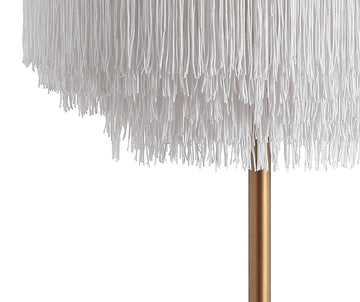 Coco 27.5" Fringed/Metal LED Table Lamp - JONATHAN Y